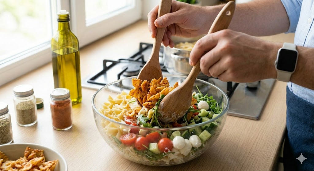 Recette Pasta Salad Crunch TikTok : La Tendance de Mars 2026 🥗